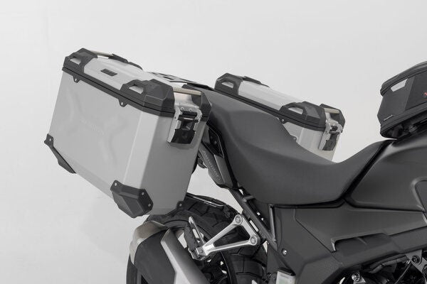 SW-MOTECH TRAX ADV aluminium case system Silver. 37/37 l. CB500X  CB500F / CBR500R (-15). | KFT.01.400.70001/S