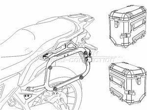 SWモテック / SW-MOTECH QUICK-LOCK（クイックロック） EVO サイドキャリア ブラック Honda VFR 1200 X Crosstourer (12-)