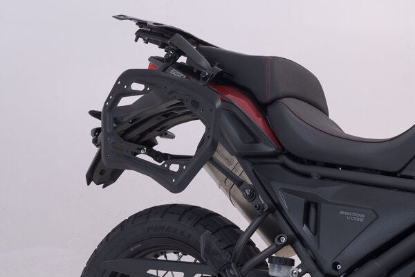 SW Motech TRAX ADV aluminium case system. Silver. 37/45L. Voge 650 DS/X (22-). | KFT.02.049.70000/S