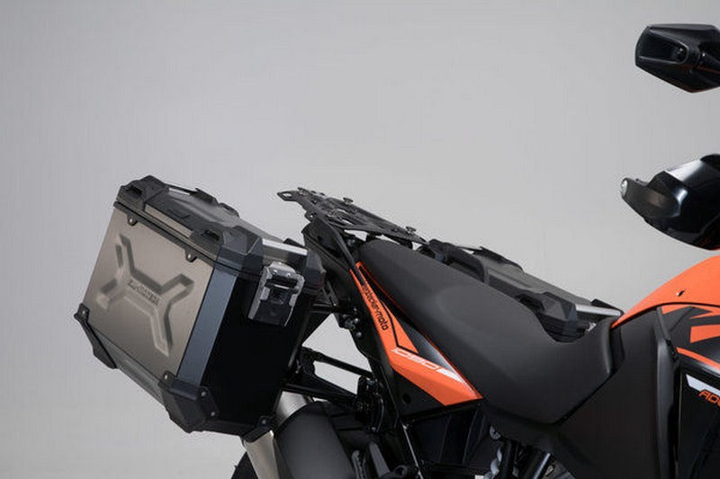 SW-MOTECH TRAX ADV aluminium case system Black. 45/37 l. KTM 1050/1090/1190 Adv 1290 SAdv | KFT.04.333.70002/B