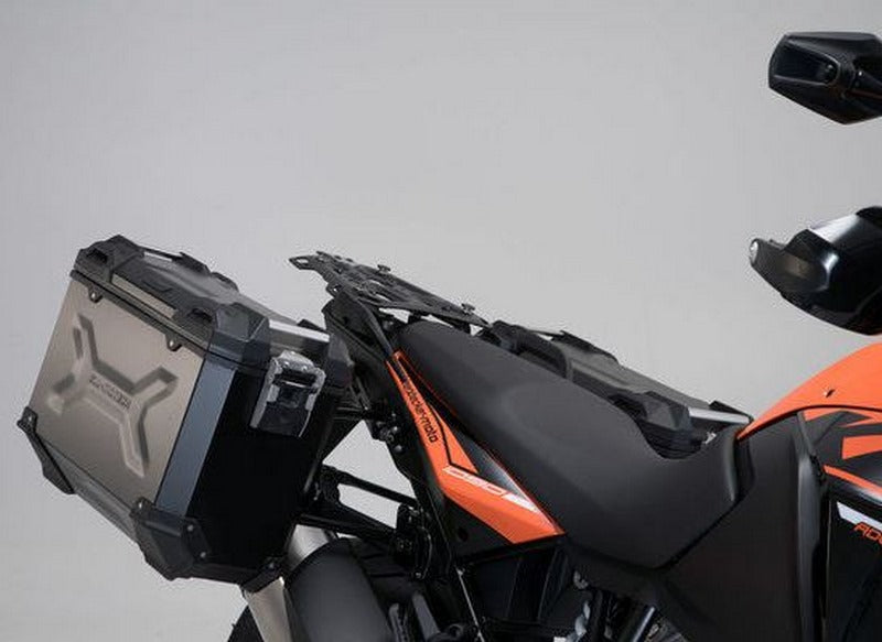 SW-MOTECH TRAX ADV aluminium case system Silver. 45/37 l. KTM 1050/1090/1190 Adv 1290 SAdv | KFT.04.333.70002/S