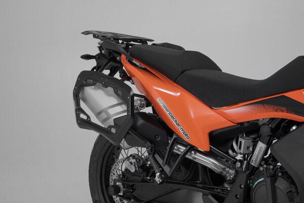 SW Motech TRAX ADV aluminium case system. Black. 45/37 l. 790 Adv/R  890 Adv/R  890 SM T. | KFT.04.521.70001/B