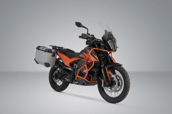 SW Motech TRAX ADV aluminium case system. Silver. 45/37 l. 790 Adv/R  890 Adv/R  890 SM T. | KFT.04.521.70001/S