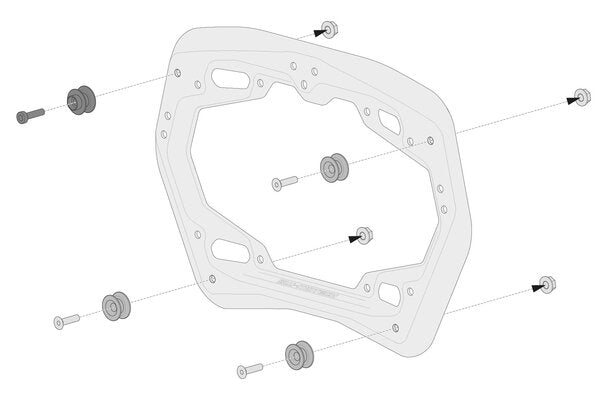 SW MOTECH / SWモテック AERO ABS サイドケースシステム 2 × 25 l. Suzuki GSX-S1000GX (23-). | KFT.05.601.60100/B