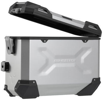 SW Motech TRAX ADV aluminium case system. Silver. 45/37L. Suzuki V-Strom 800DE (22-). | KFT.05.845.70000/S