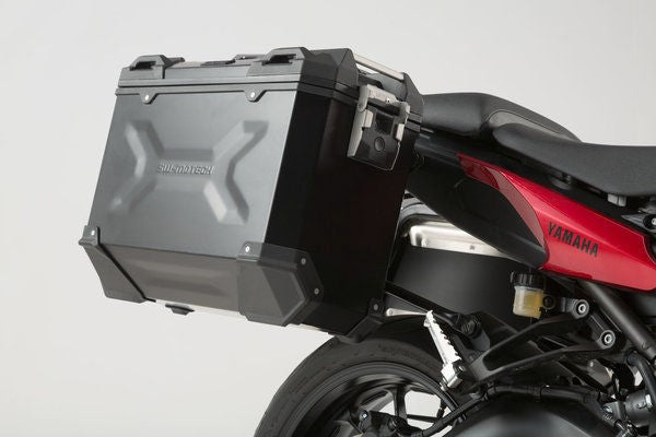 SW-MOTECH / SWモテック TRAX ADV アルミケース システム シルバー 37/37 l. Yamaha MT-09 トレーサー (14-18) | KFT.06.525.70001/S