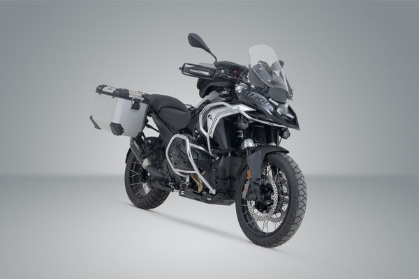 SW MOTECH / SWモテック TRAX ADV アルミケースシステム + アクラポビッチサイレンサー シルバー 45/45 l. BMW R 1300 GS (23-). | KFT.07.975.72001/S