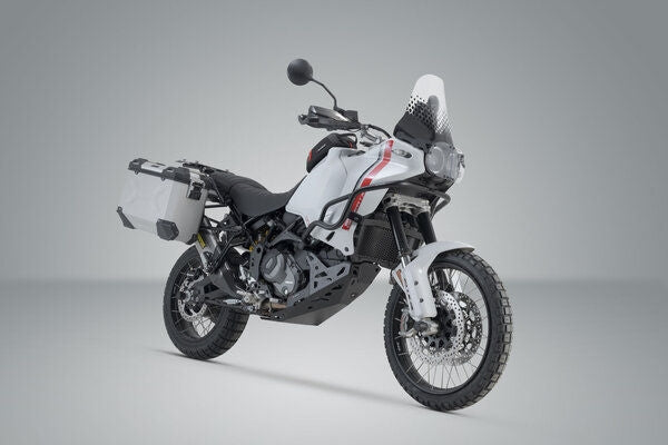 SW Motech TRAX ADV aluminum case system US model. Silver. 45/37L. Ducati DesertX (22-). | KFT.22.995.70100/S