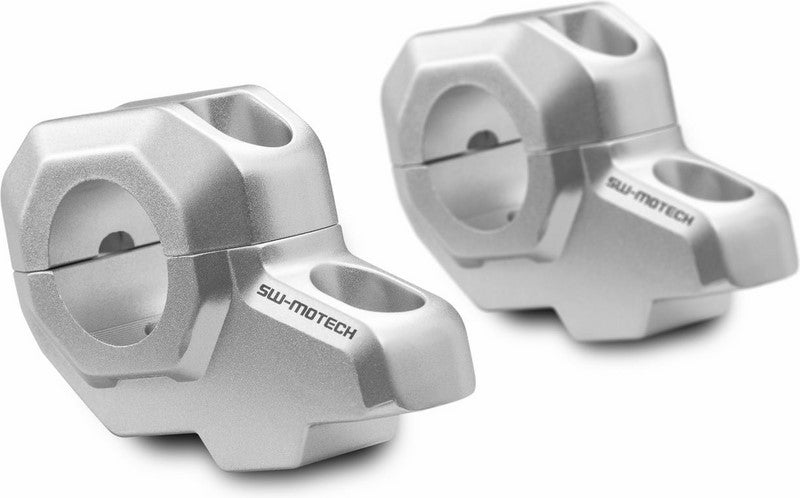 SW-MOTECH / SWモテック バーバック Ø 28 mm ハンドルバー H=30 mm. バック 22 mm. シルバー | LEH.00.039.23100/S
