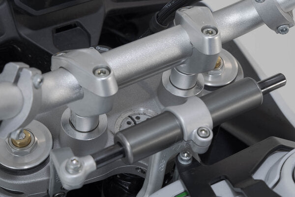 SW-MOTECH / SWモテック Bar riser. Silver. Ducati DesertX (22-). | LEH.22.039.10100/S