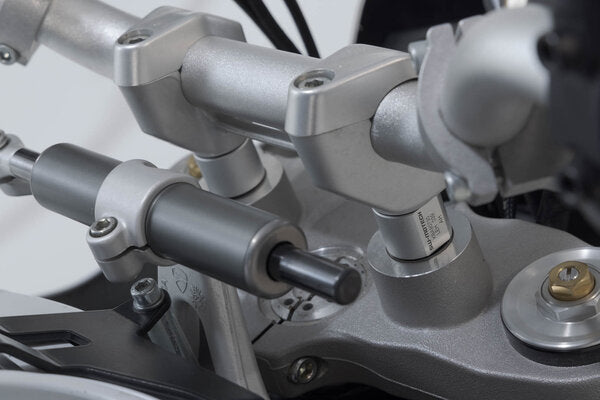 SW-MOTECH / SWモテック Bar riser. Silver. Ducati DesertX (22-). | LEH.22.039.10100/S