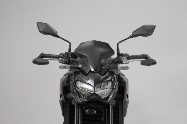 SW MOTECH / SWモテック レバーガード ウインドプロテクション付 ブラック Kawasaki models  Yamaha MT-09 (23-). | LVG.08.868.11001/B