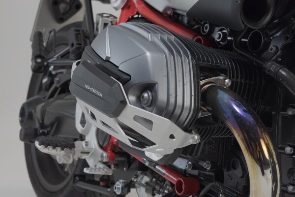 SW MOTECH / SWモテック シリンダーガード シルバー BMW R nineT/ Pure/ Scra.  R12/ R12 nineT. | MSS.07.653.10002/S