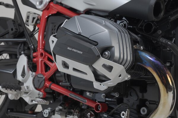 SW MOTECH / SWモテック シリンダーガード シルバー BMW R nineT/ Pure/ Scra.  R12/ R12 nineT. | MSS.07.653.10002/S