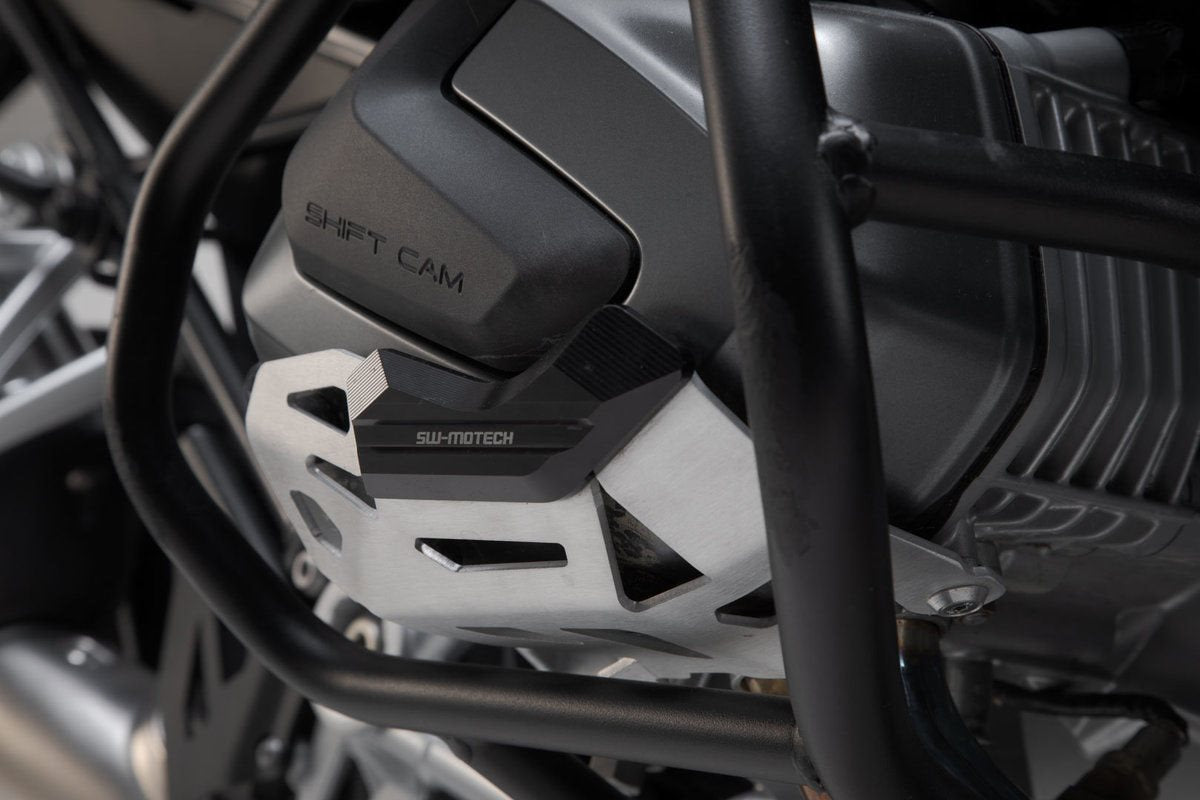 SW-MOTECH Cylinder guard Black/Silver. BMW R 1250 GS/Adv  R 1250 RS/ RT. | MSS.07.904.10201