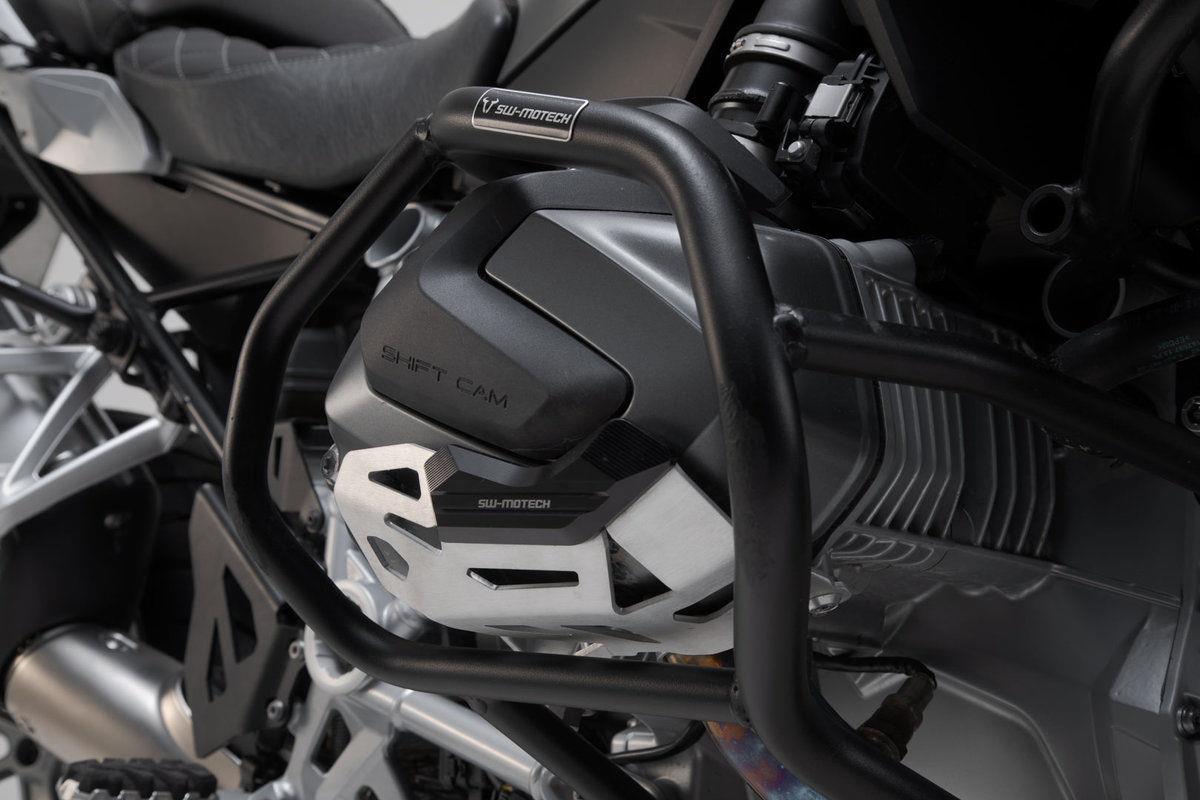 SW-MOTECH Cylinder guard Black/Silver. BMW R 1250 GS/Adv  R 1250 RS/ RT. | MSS.07.904.10201