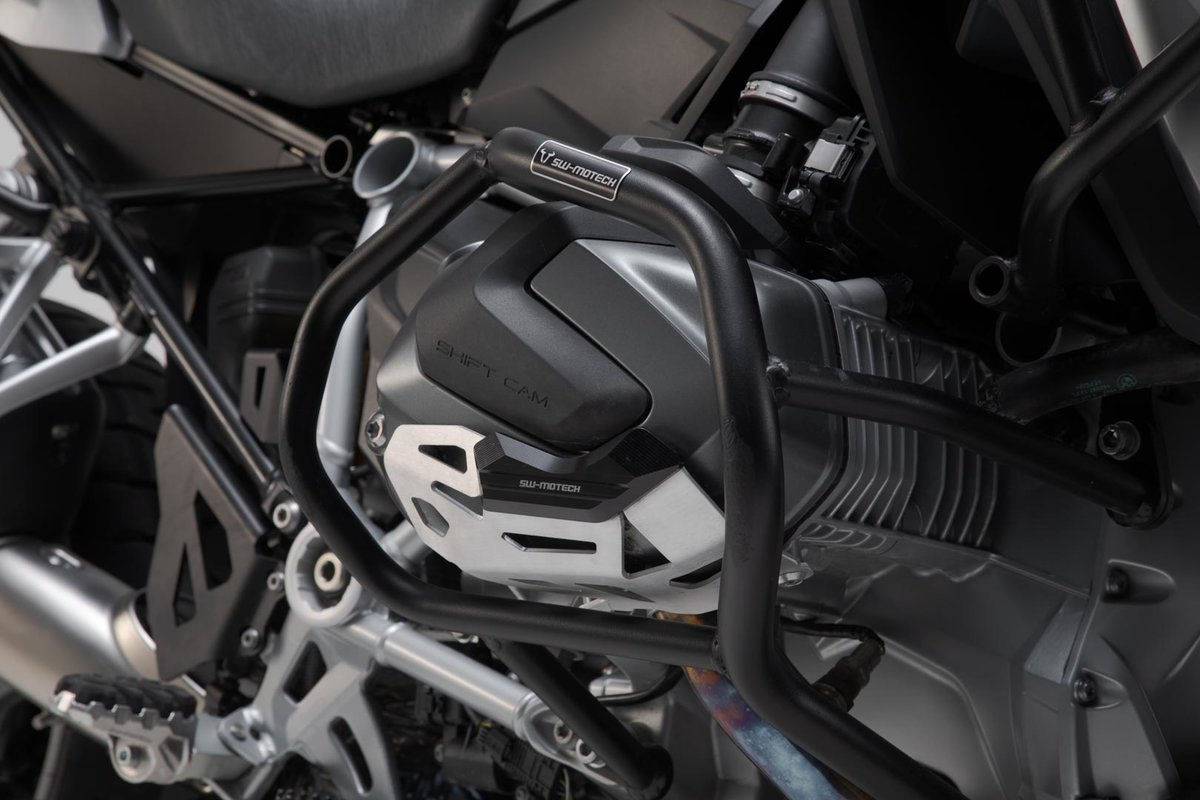 SW-MOTECH Cylinder guard Black/Silver. BMW R 1250 GS/Adv  R 1250 RS/ RT. | MSS.07.904.10201