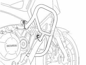 SWモテック / SW-MOTECH クラッシュバー ブラック Honda Crosstourer (12-)