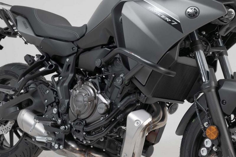 SW-MOTECH / SWモテック Crash bar. Black. Yamaha MT-07 Tracer (16-)  MT-07 (20-) | SBL.06.593.10002/B
