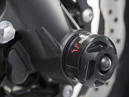 SWモテック / SW-MOTECH フロントアクスルスライダーキット ブラック Yamaha MT-07 (14-)