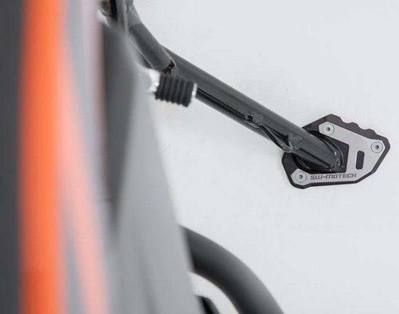 SW-MOTECH Extension for side stand foot Black/Silver. KTM 790 Adventure/ Adv R (19-). | STS.04.521.10000