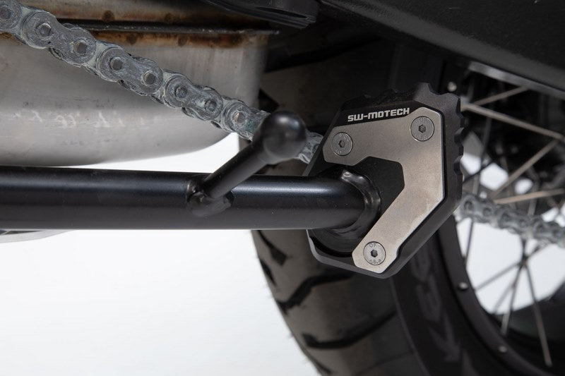 SW-MOTECH / SWモテック エクステンションサイドスタンドフット. －ブラック/シルバー－ BMW F 750 / 850 GS (18-). | STS.07.897.10000