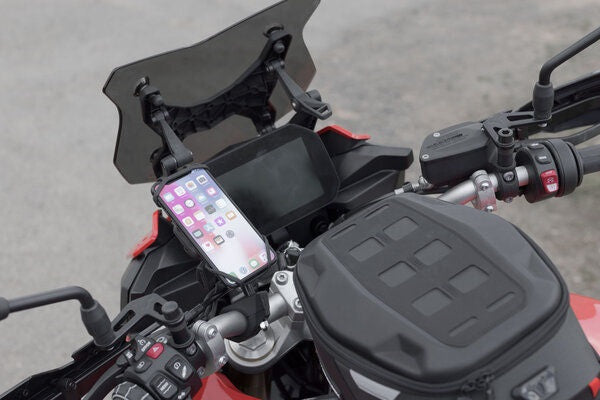 SW Motech T-Lock holder for smartphone small. With silicone straps. | TL.00.940.10100