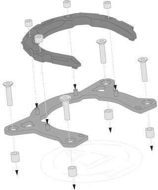 SW-MOTECH / SWモテック PRO タンクリング ブラック Ducati Monster 696/1100. | TRT.00.787.20300/B