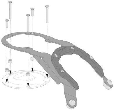 SW-MOTECH / SWモテック PRO タンクリング ブラック Honda VFR800X Cross Runner (15) | TRT.00.787.30700/B