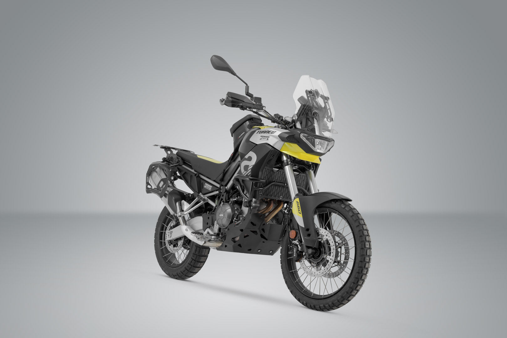SW-MOTECH / SWモテック アドベンチャーツーリングセット DUSC（トップケース付き） ブラック。Aprilia・トゥアレグ 660 (21-) / ラリー (24-)。 | ADV.13.849.65000/B