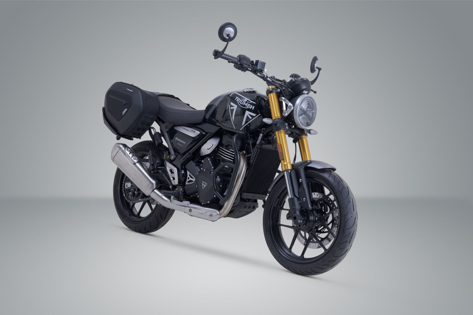 SW-MOTECH / SWモテック PRO Blaze H サドルバッグセット ブラック。Triumph・スピード400／スクランブラー400 X／XC。 | BC.HTA.11.740.36400