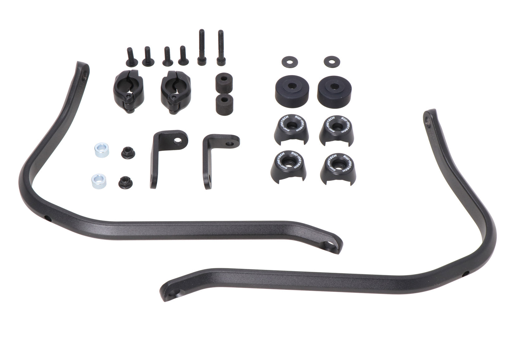 SW-MOTECH / SWモテック ハンドプロテクター取付キット（ブラック）。KTM、ロイヤル・エンフィールド、Yamahaの各モデル用。 | HDG.00.220.82001/B