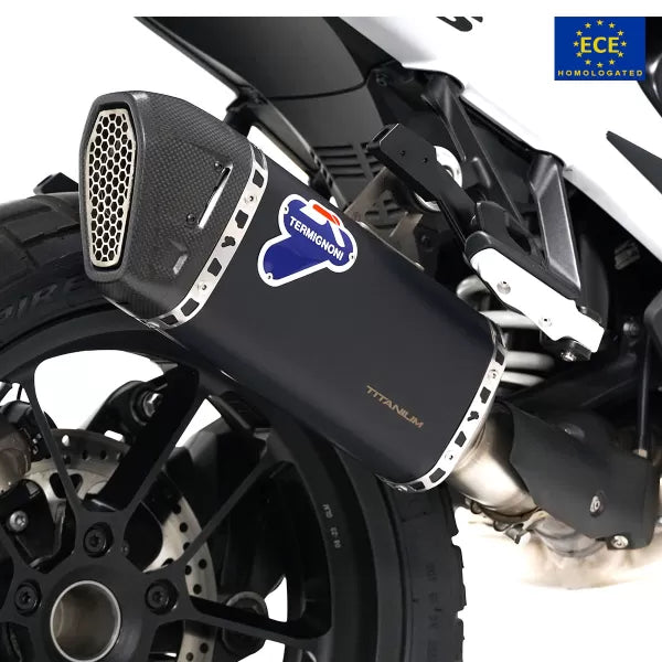 Termignoni / テルミニョーニ ブラックチタン スリップオンエキゾースト BMW R1300GS 2023-2024 | BW2808040INC
