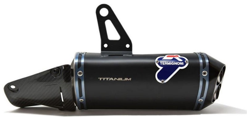 Termignoni / テルミニョーニ 2 SILENCERS デキャタラライザー BLACK + KIT UPMAP EU5  ステンレス  チタン BLACK | D18409400INA