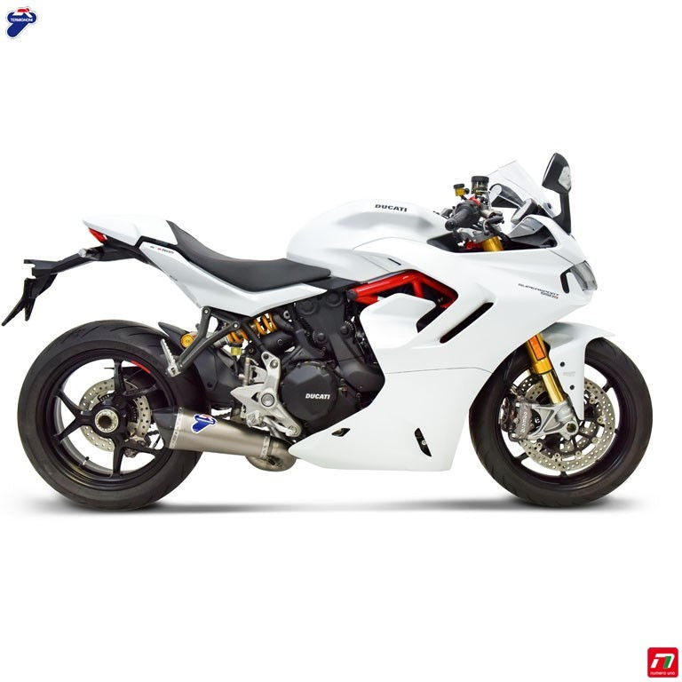 Termignoni / テルミニョーニ チタンカーボンサイレンサー ハーフエキゾーストライン Ducati Supersport 950 - 950S Euro5 2021-2022 | D21409440ITC