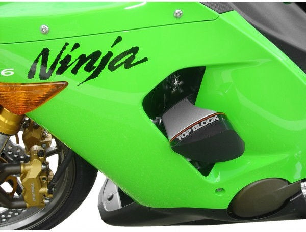 Top-Block / トップブロック フレームスライダー KAWASAKI ZX6R (05-06)  カラー: アルミニウム | RLK14-A