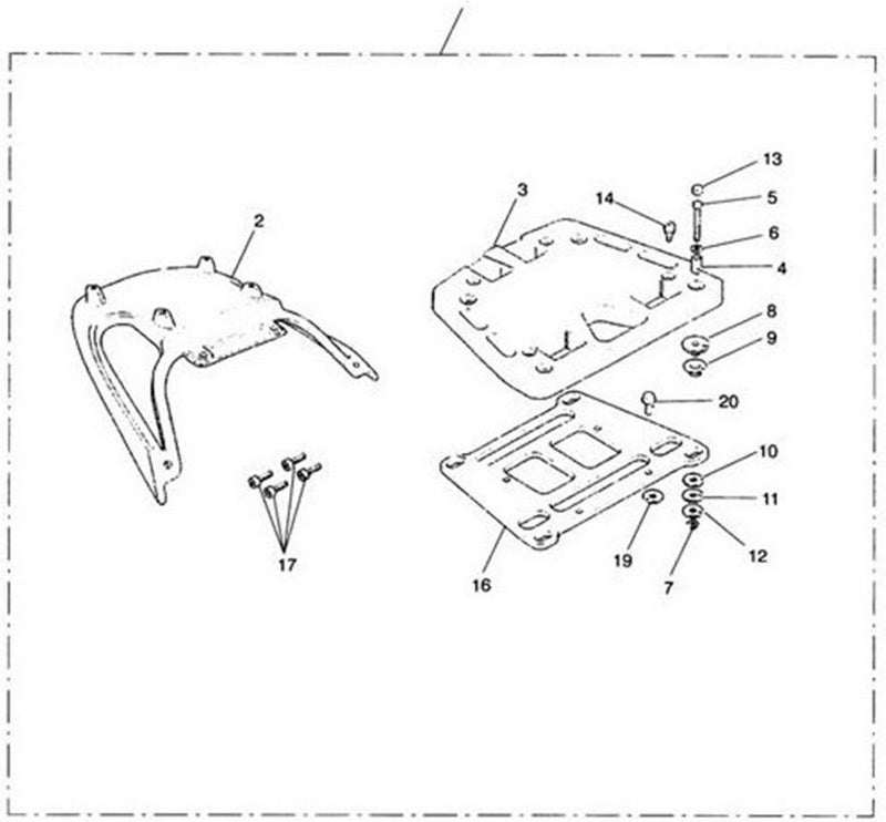 Triumph A9500089 Cap X 4 Rack Kit Sprint St Tiger 1050 for | A9500089