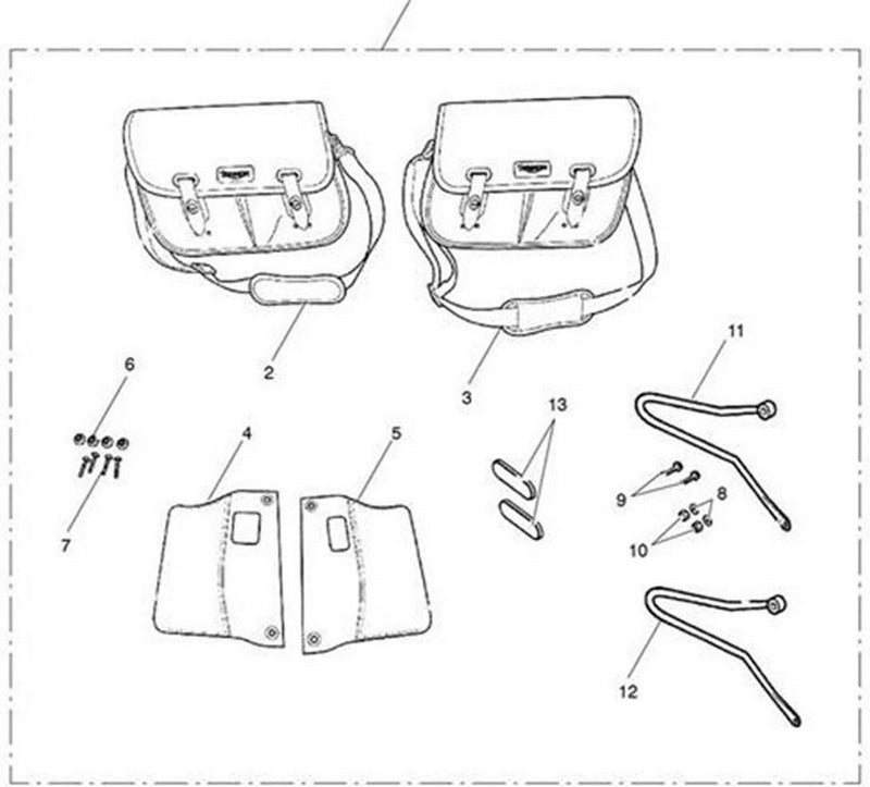 Triumph Harness  RH  Pannier A9510160 | A9510160