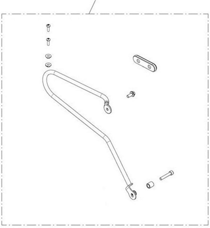 TRIUMPH / トライアンフ純正商品パニアレール - 左側 | A9518223