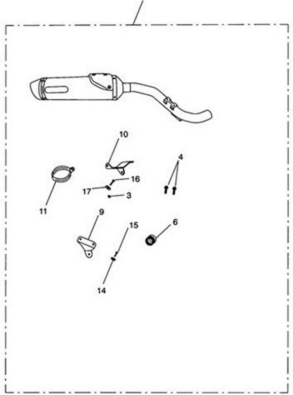 Triumph Bracket Mid-Pipe Slip-On | A9600354