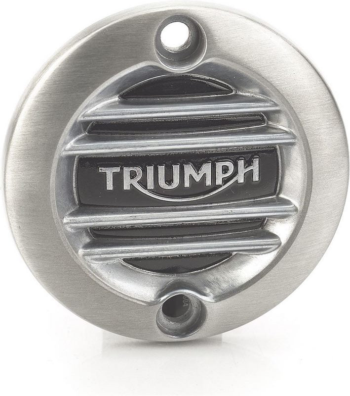 TRIUMPH / トライアンフ純正商品ブラシ仕上げACGバッジ - リブ入り | A9610260