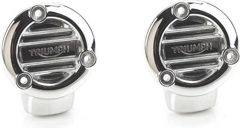 Triumph Chrome Tps Cover - Ribbed | A9610347