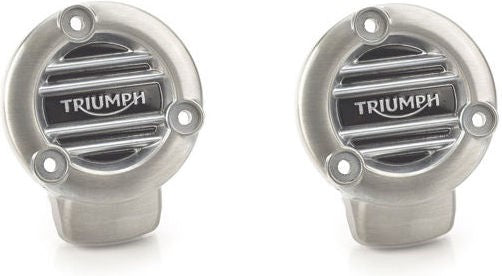 TRIUMPH / トライアンフ純正商品ブラッシュ仕上げのTPSカバー（リブ付） | A9610352