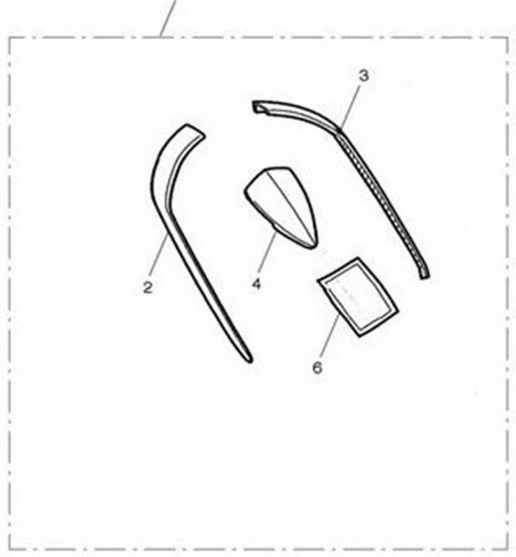 Triumph A9700232 - Triumph FENDER TIP | A9700232