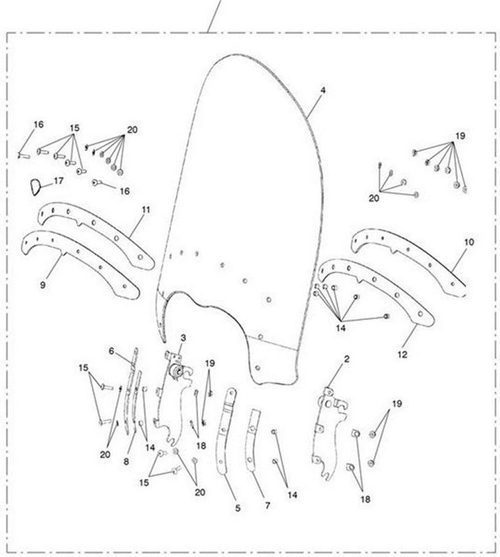 Triumph Bracket Vert LH Assembled | A9700342