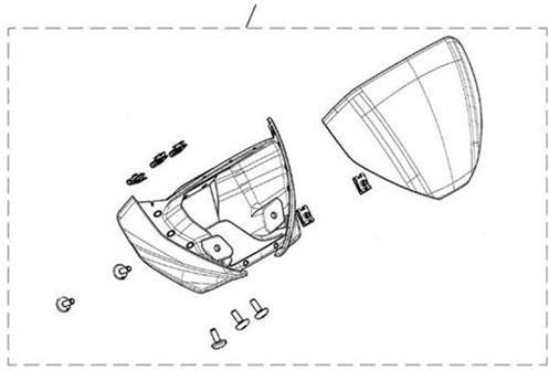 Triumph Trident 660cc Crystal White Flyscreen Kit A9700640 | A9700640-NW