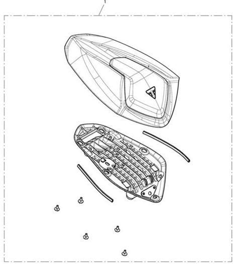 Triumph Seat Cowl Kit  Painted  Sapphire Black A9708826-PM Search | A9708826-PM