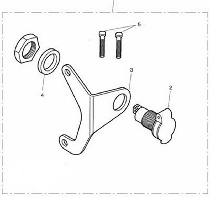 Triumph A9750553 Bracket  Aux Power Socket - Fowlers Parts | A9750553
