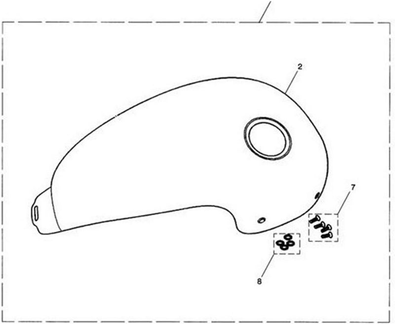 Triumph TANK COVER KIT for Triumph SCRAMBLER CARB | A9910079