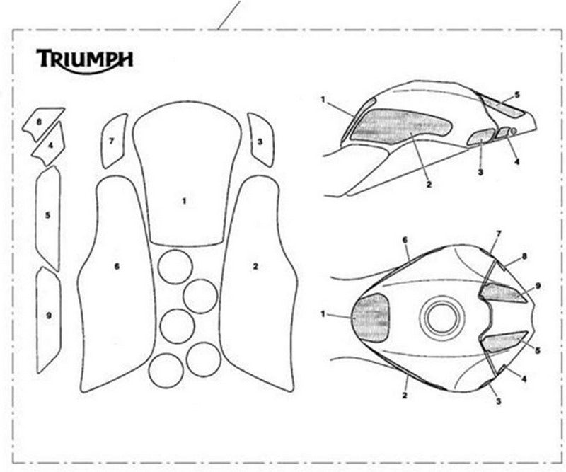 Triumph Speed Triple Paint Protection | A9930350 | Triumph Motorcycles | A9930350